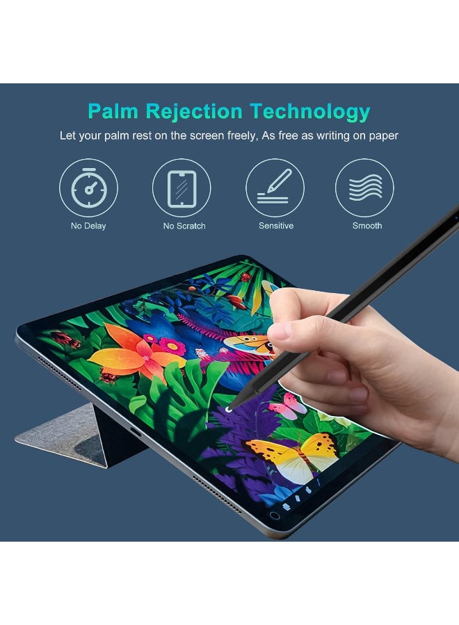 Edivia 2022 iPad Pro 12.9-Inch 5th/4th/3rd Generation Stylus Pen with Palm Rejection, Active Stylus Plastic Tip Digital Smart Pencil for Apple iPad Pro 12.9" Good for Drawing,Writing,Note-Taking - Image 4